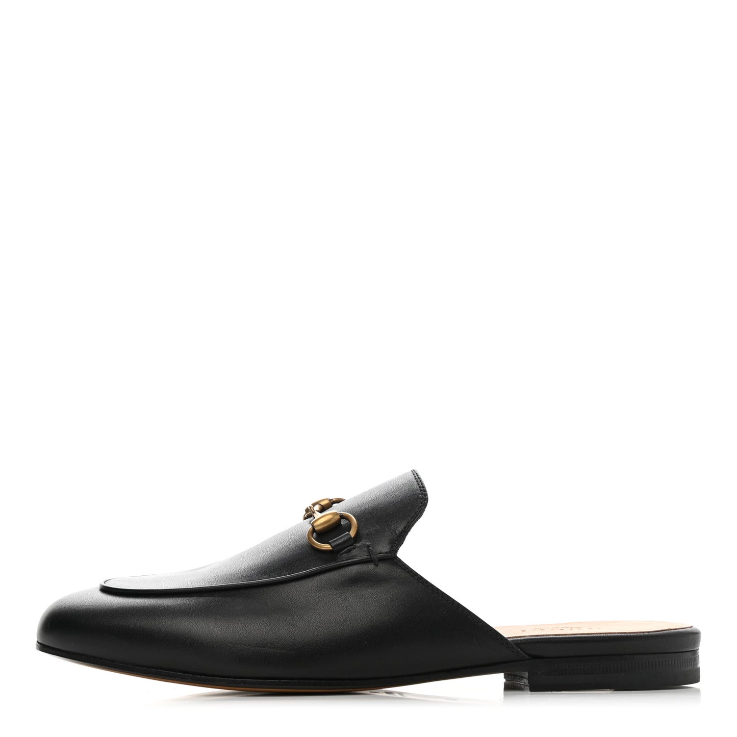 Calfskin Womens Princetown Slippers 36.5 Black