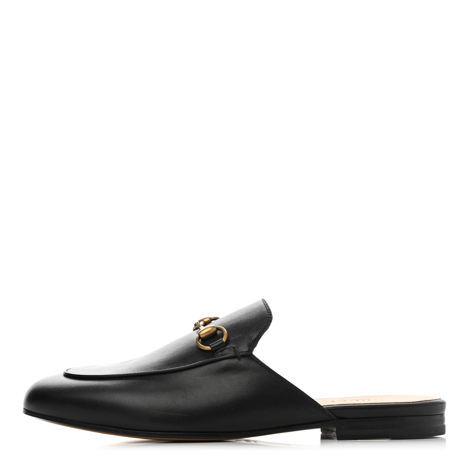 Gucci Calfskin Womens Princetown Slippers 36.5 Black 1 of 9