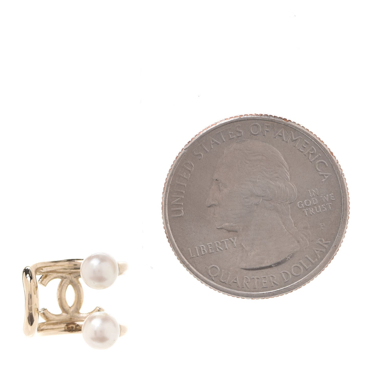 Pearl CC Single Ear Cuff Gold