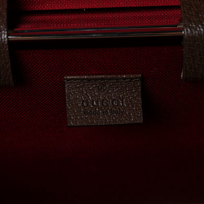 Gucci GG Supreme Monogram Globe-Trotter Beauty Case Brown 6 of 8