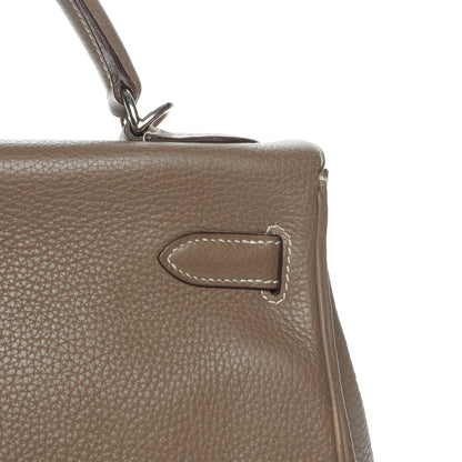 Hermes Togo Kelly Retourne 32 Etoupe 9 of 27