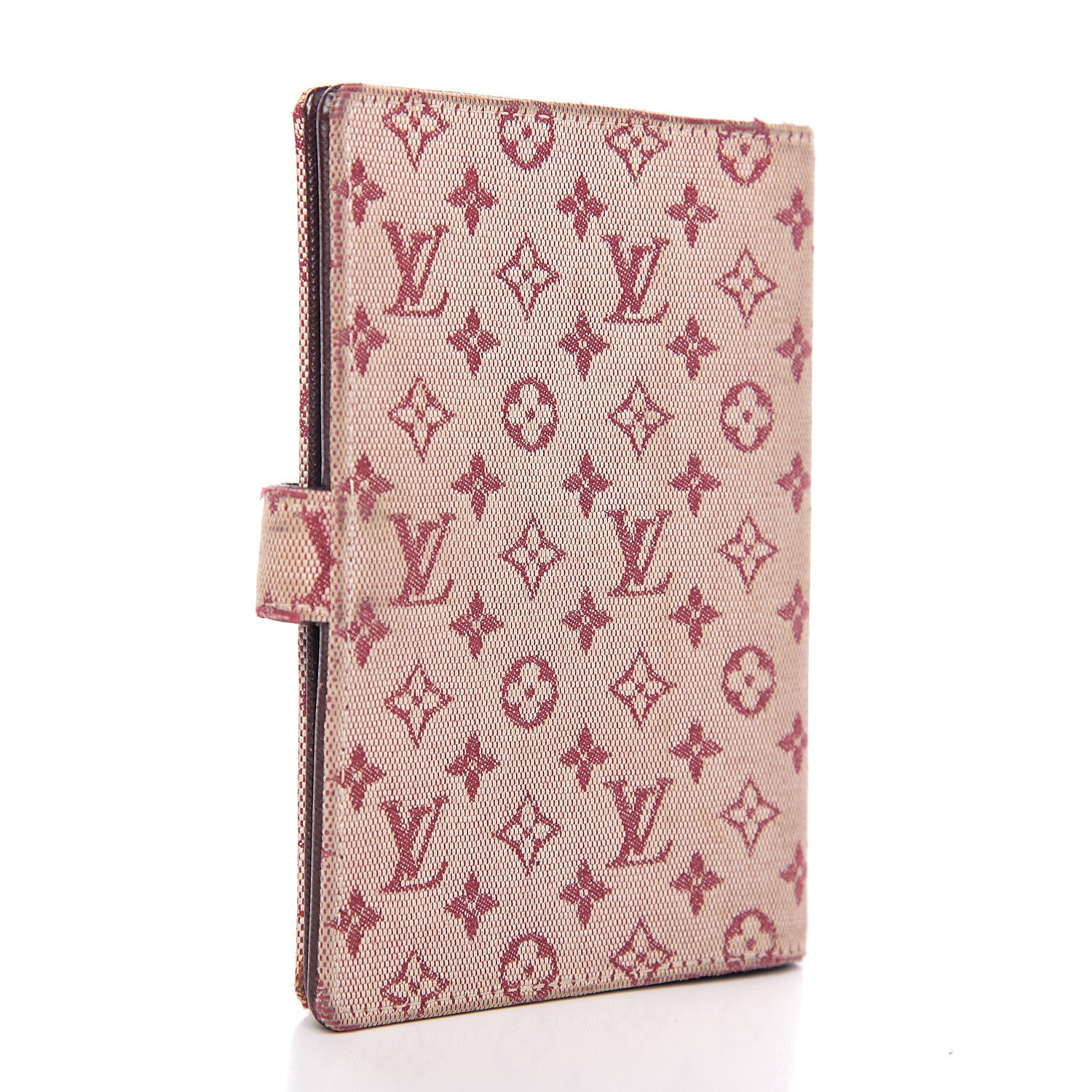 Louis Vuitton Mini Lin Small Ring Agenda Cover Cherry 2 of 9