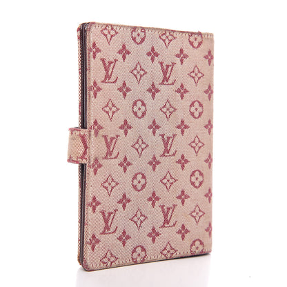 Louis Vuitton Mini Lin Small Ring Agenda Cover Cherry 2 of 9
