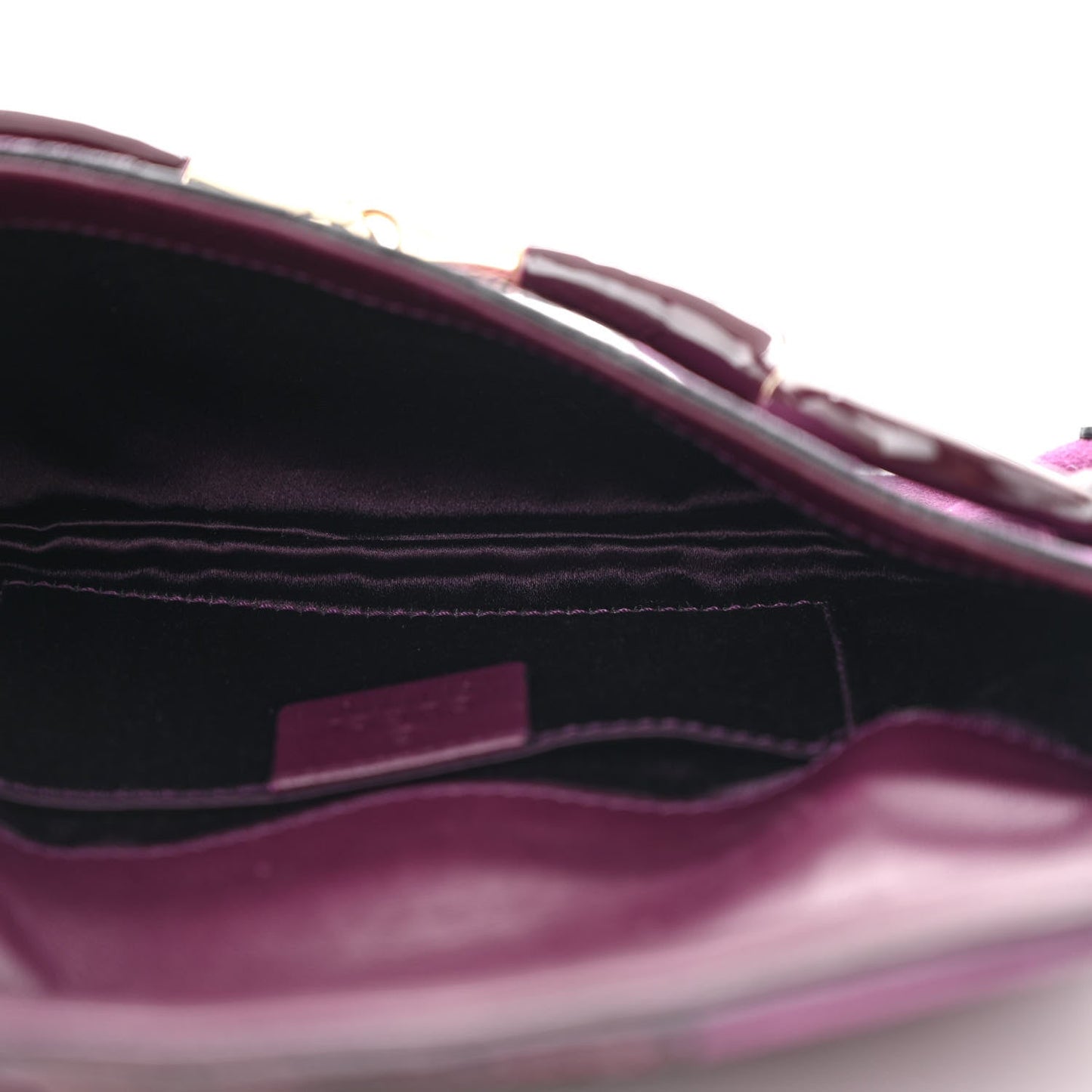 Tom Ford Suede Snakeskin Horsebit Clutch  Purple