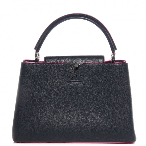 Louis Vuitton Taurillon Capucines MM Cobalt 1 of 9