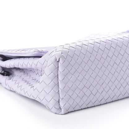 Bottega Veneta Nappa Intrecciato Flap Shoulder Bag Oyster Lilac 7 of 8