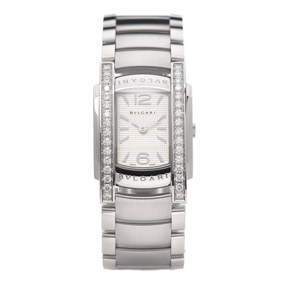 Bulgari Stainless Steel Diamond Bezel 35mm Assioma Quartz Watch 1 of 7