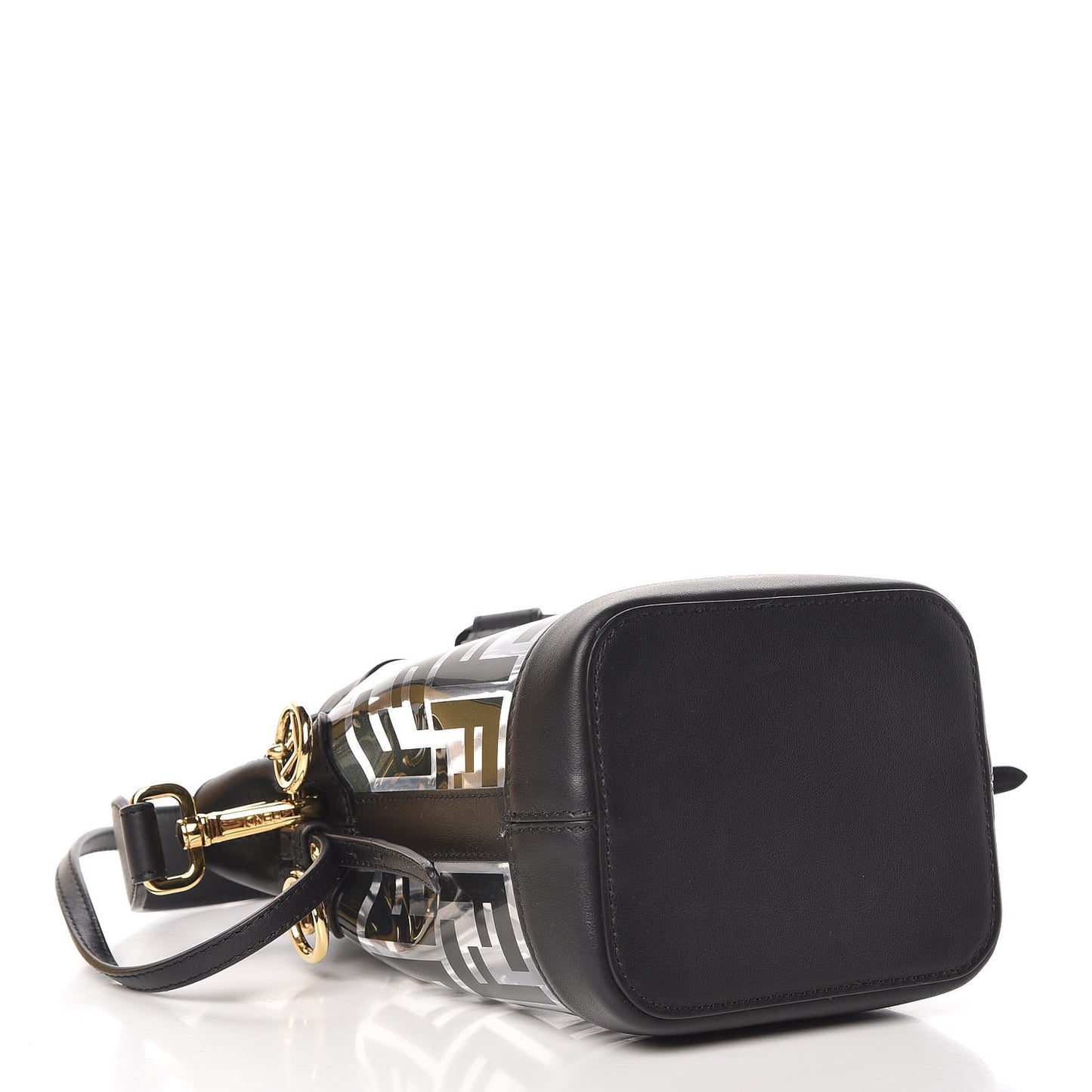 TPU FF Vitello Grace F is Fendi Mini Mon Tresor Bucket Bag Black