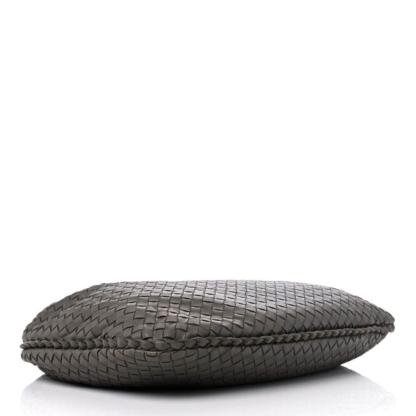 Nappa Intrecciato Small Veneta Hobo Grey