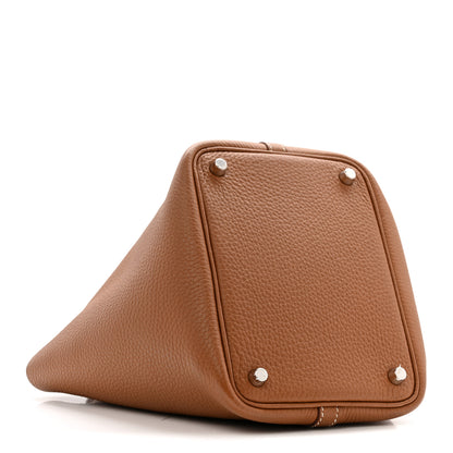 Hermes Taurillon Clemence Picotin Lock 18 PM Gold 4 of 13