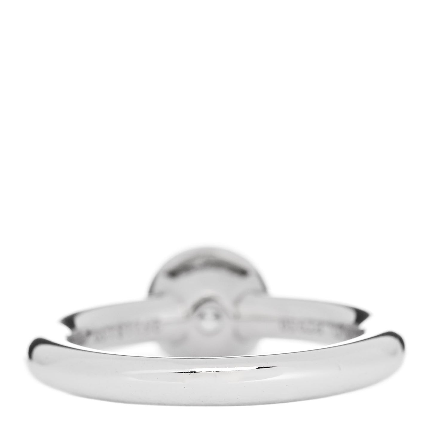 Platinum Diamond .87ct Bezel Engagement Ring 47 4.25