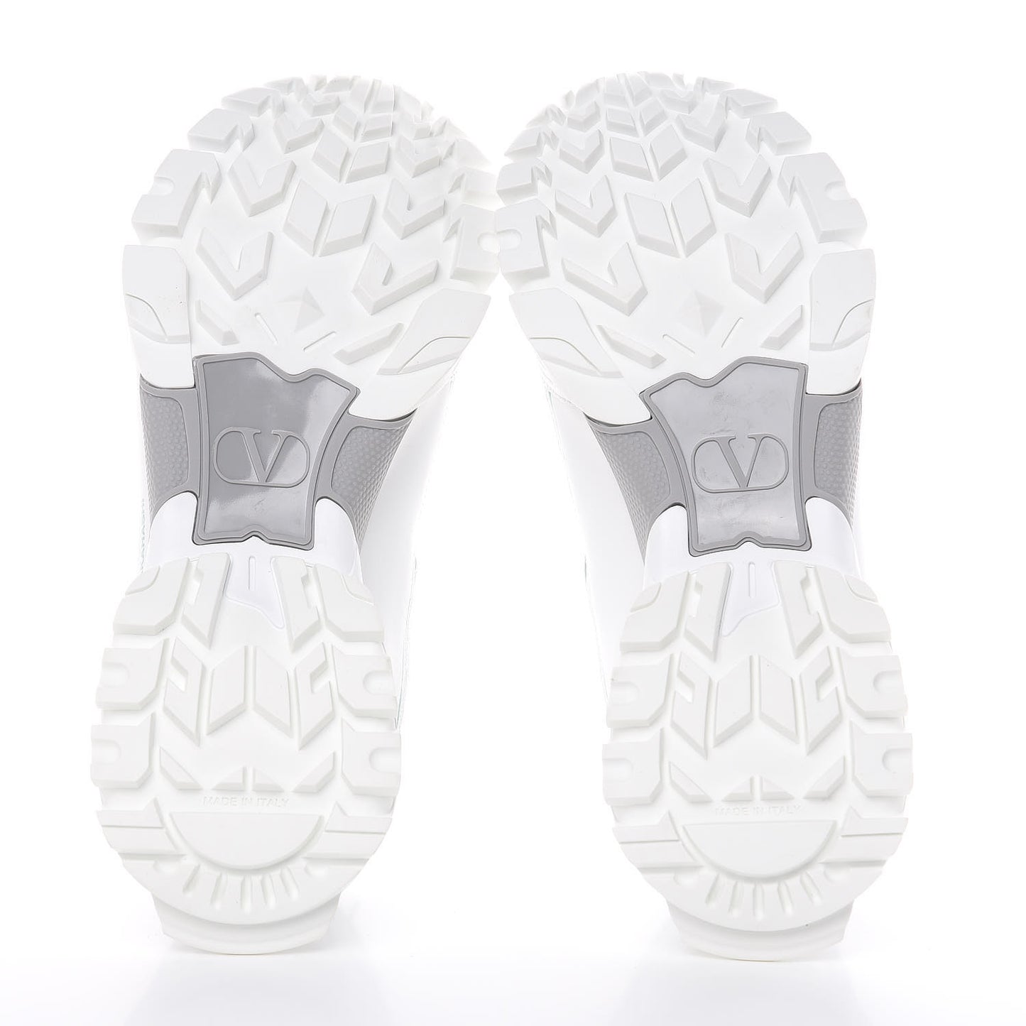 X UNDERCOVER Calfskin Mens Climbers Sneakers 40 White Smeraldo
