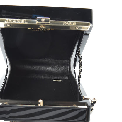 Chanel Plexiglass Strass N°5 Minaudiere Black Gold 5 of 11