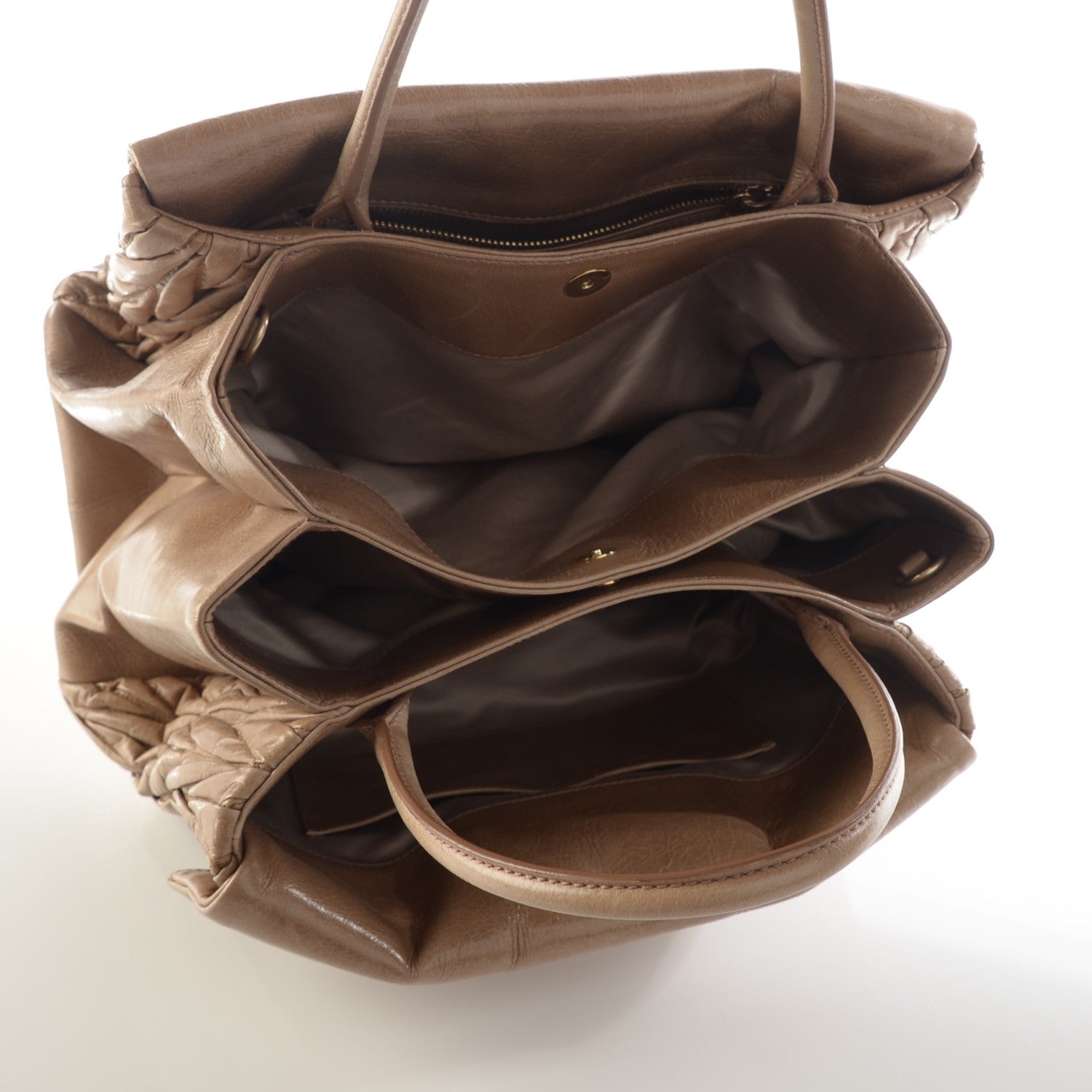 Miu Miu Nappa Matelasse Tote Cammeo 5 of 8