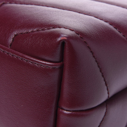Saint Laurent Calfskin Y Quilted Monogram Toy Loulou Monogram Crossbody Bag Rouge Legion 11 of 15