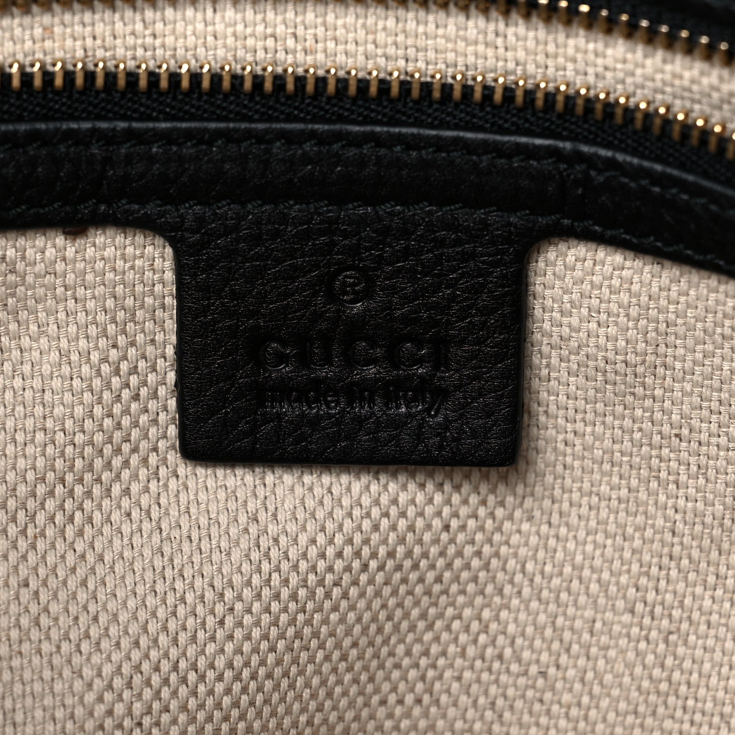 Gucci Pebbled Calfskin Medium Soho Chain Shoulder Bag Black 6 of 12