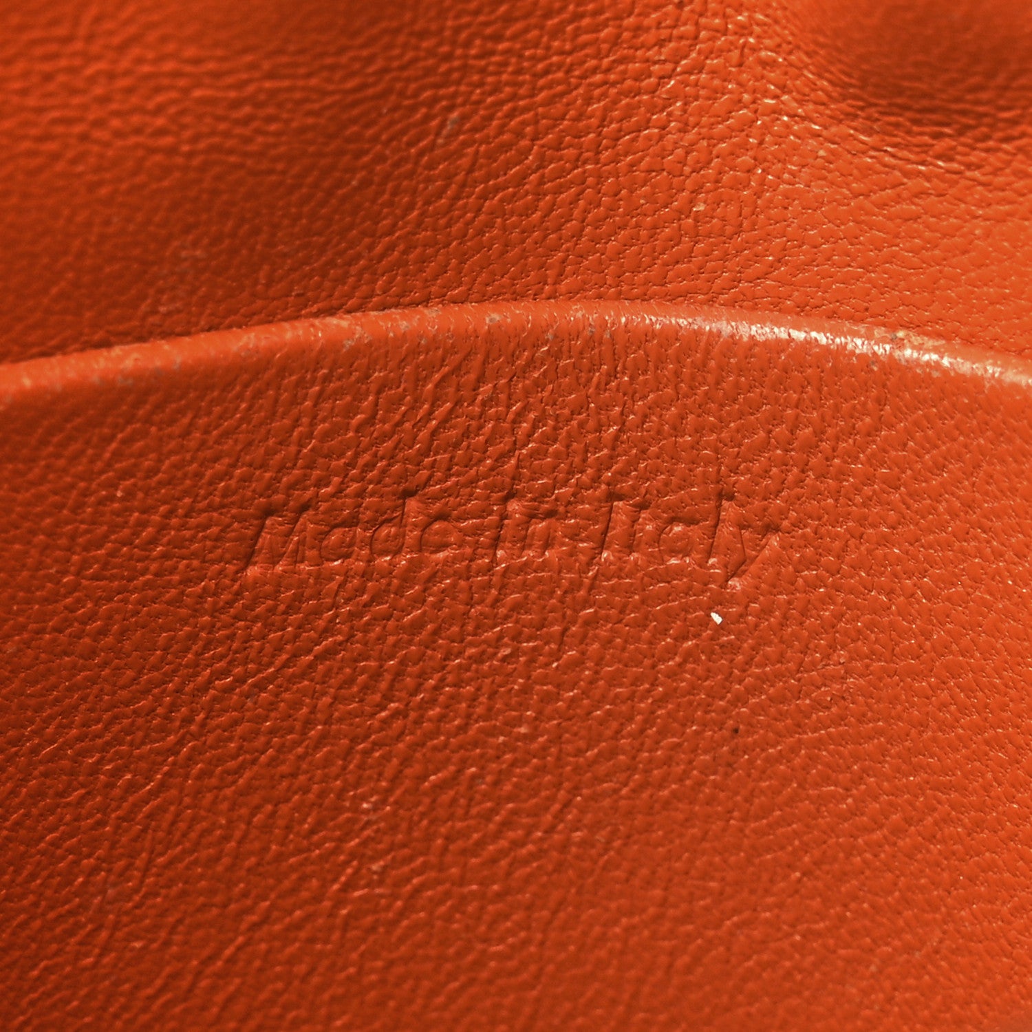 Celine Grained Calfskin Small Trotteur Carnelian 6 of 13