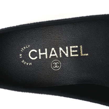 Chanel Calfskin Tassel Moccasin Loafers 38.5 White 9 of 9