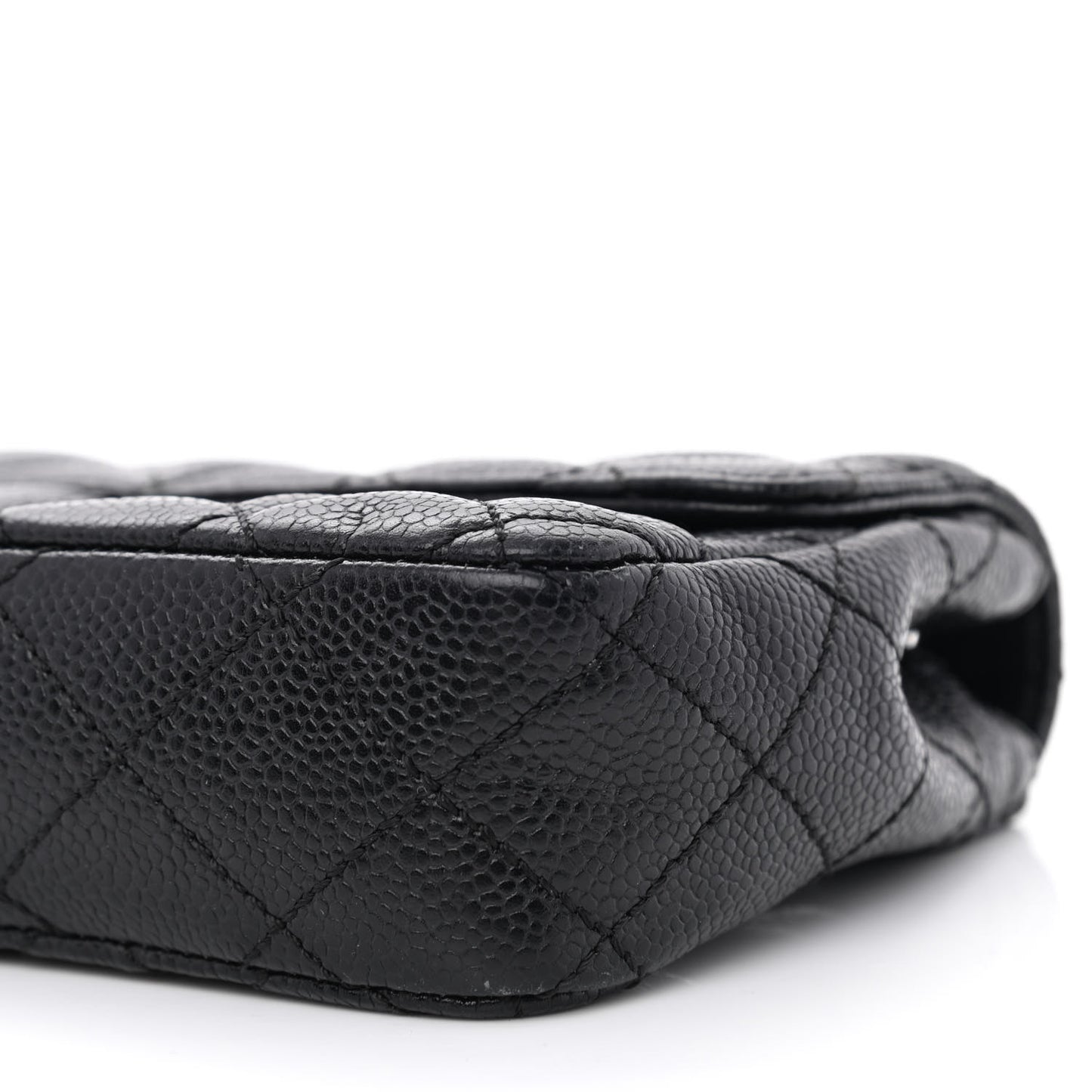 Caviar Quilted East West Flap Black