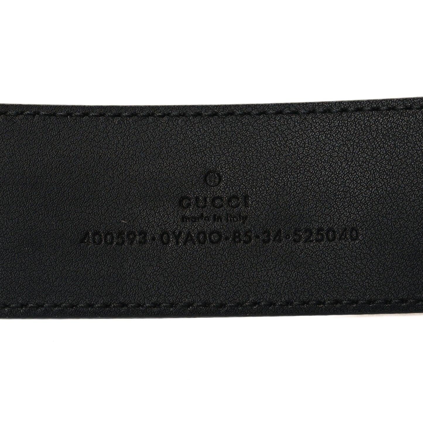 Plutone Calfskin Double G 40mm Belt 85 34 Black