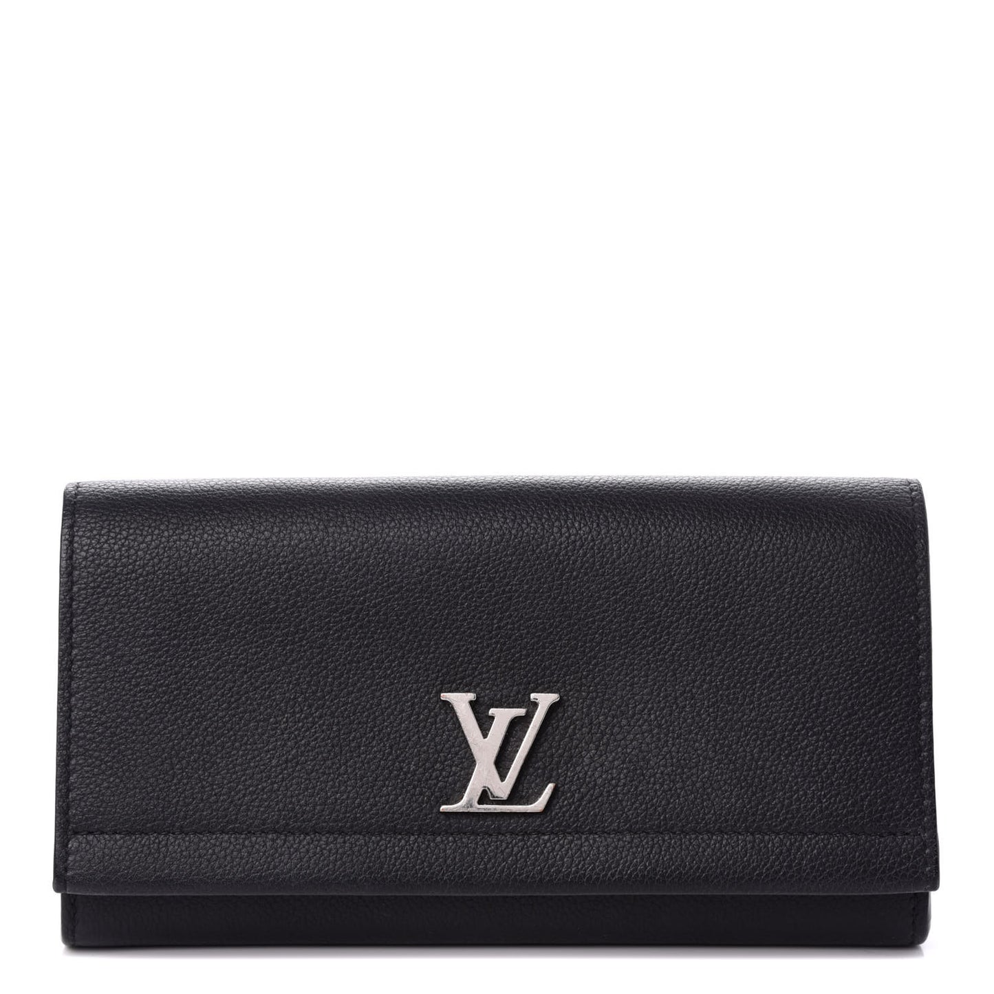 Calfskin Lockme II Wallet Black