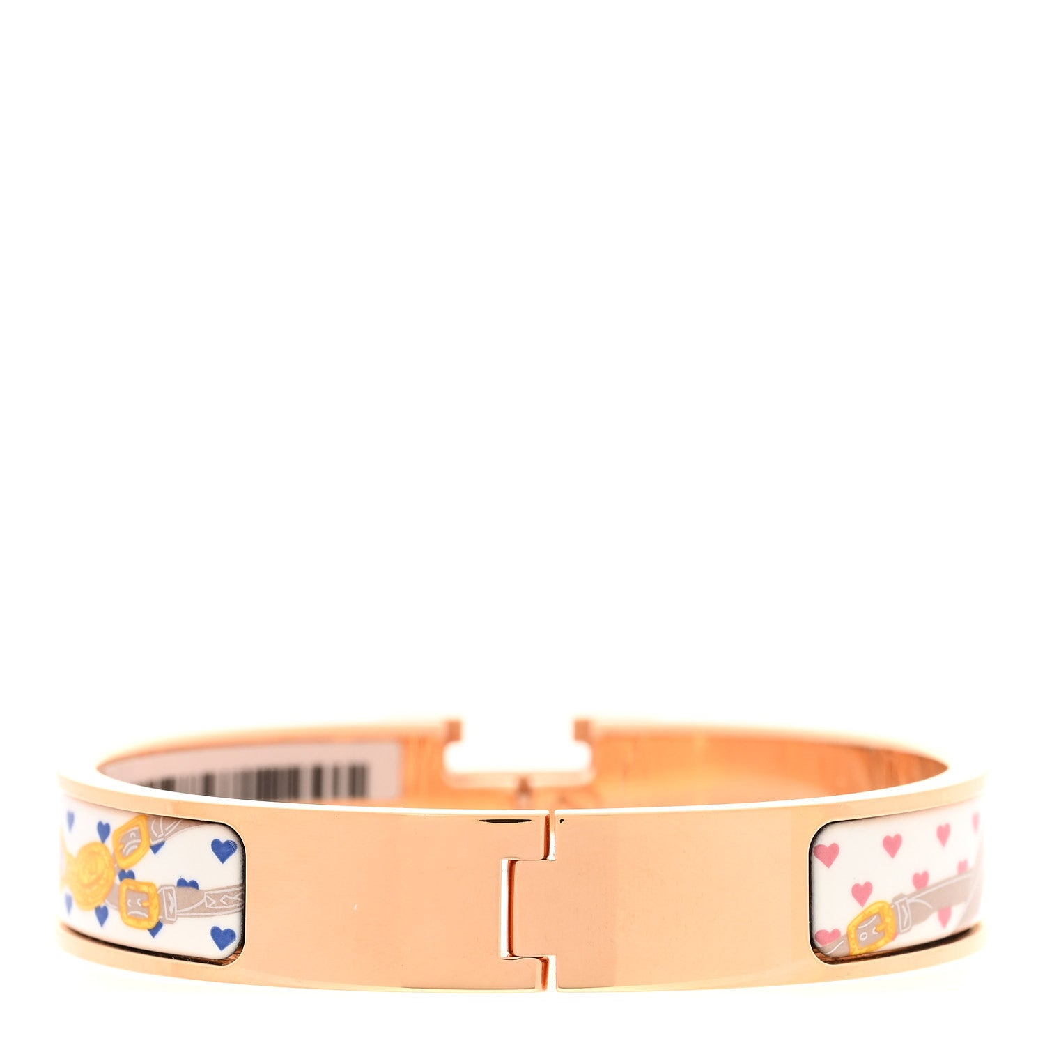 Hermes Enamel Narrow Print Brides de Gala Love Clic Clac H Bracelet PM Confettis 3 of 5