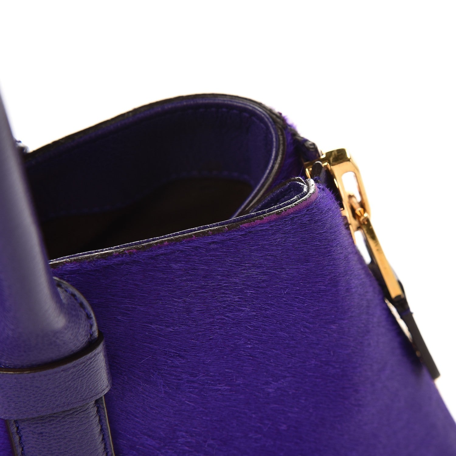 Tom Ford Calf Hair Medium Jennifer Trapeze Tote Purple 15 of 16