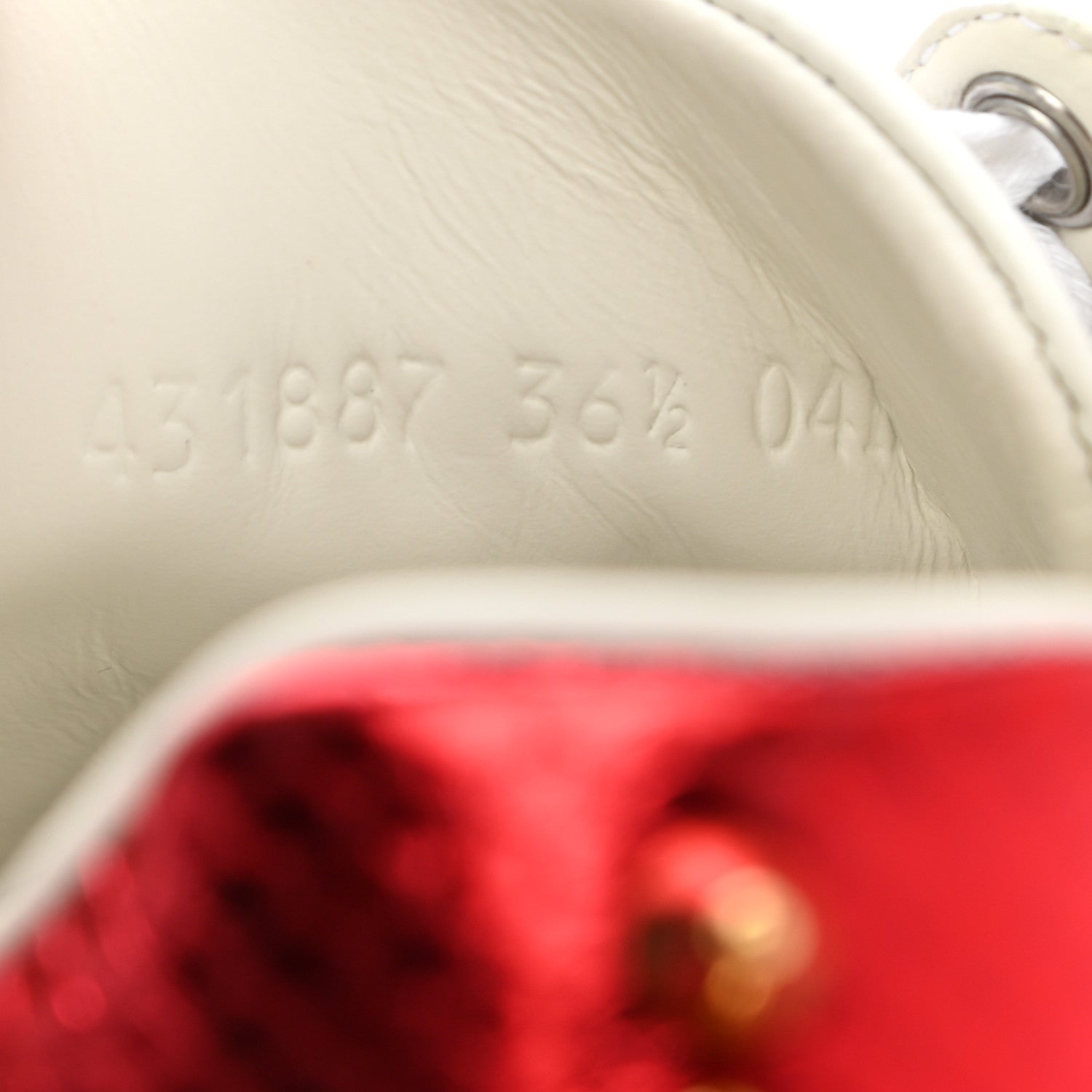 Gucci Calfskin Web Pearl Studded Womens Ace Sneakers 36.5 White 8 of 10