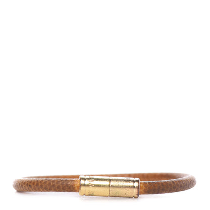 Louis Vuitton Lizard Keep It Bracelet 19 Brown 1 of 7