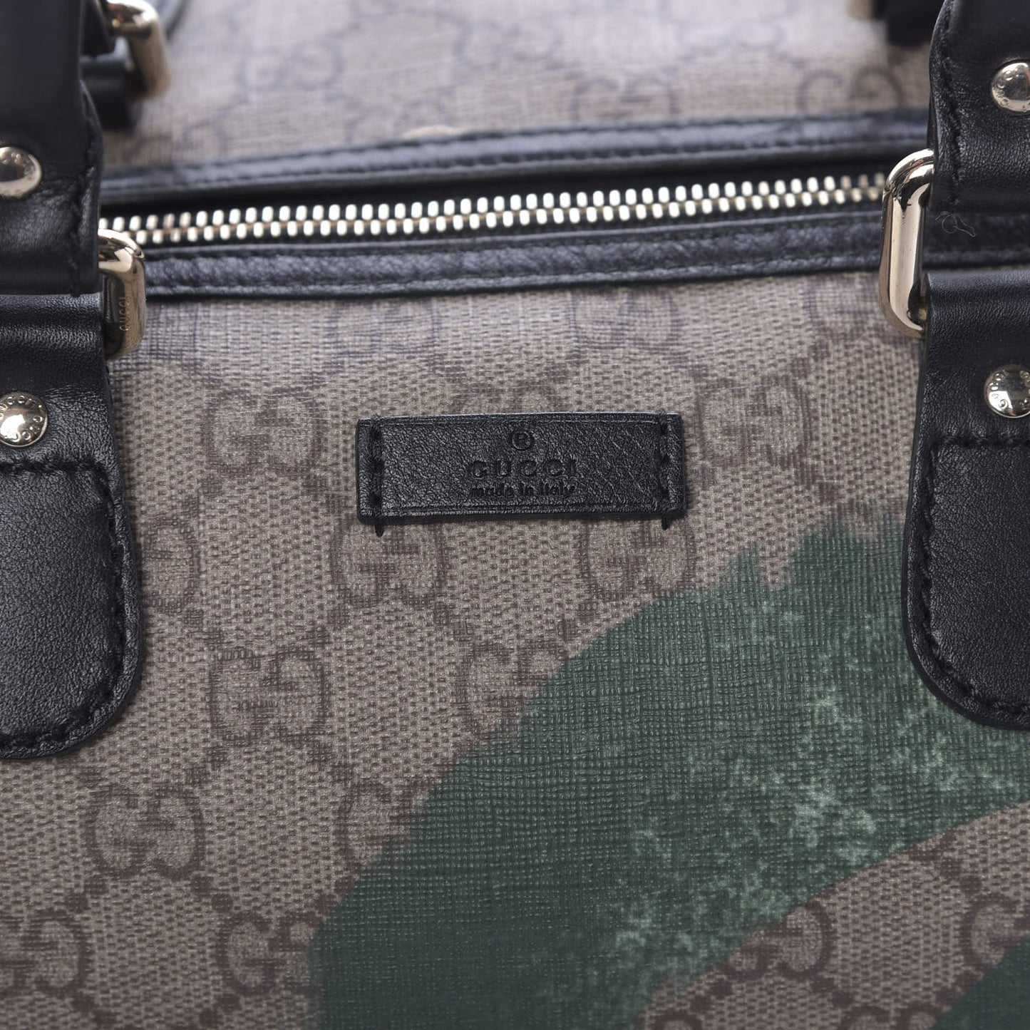 GG Plus Monogram Large Italy GG Flag Unicef Duffle Beige