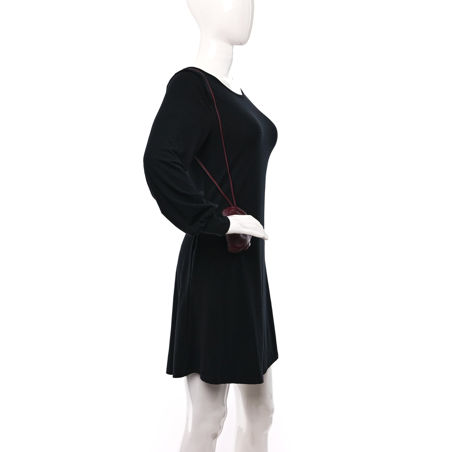 Butter Calfskin Coin Purse Bordeaux