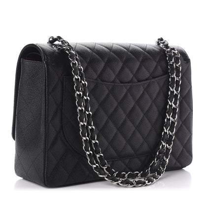 Chanel Caviar Quilted Maxi Double Flap Black 3 of 11