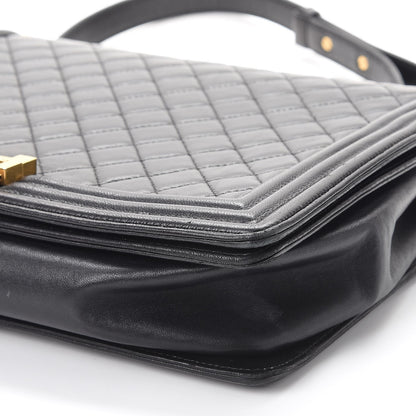 Chanel Lambskin Quilted Large Boy Flap Black 10 of 14