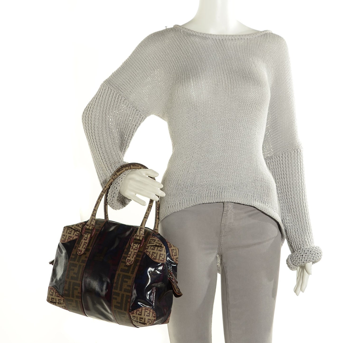 Patent Zucca Zucchino Spalmati Small B Mix Tote Multicolor