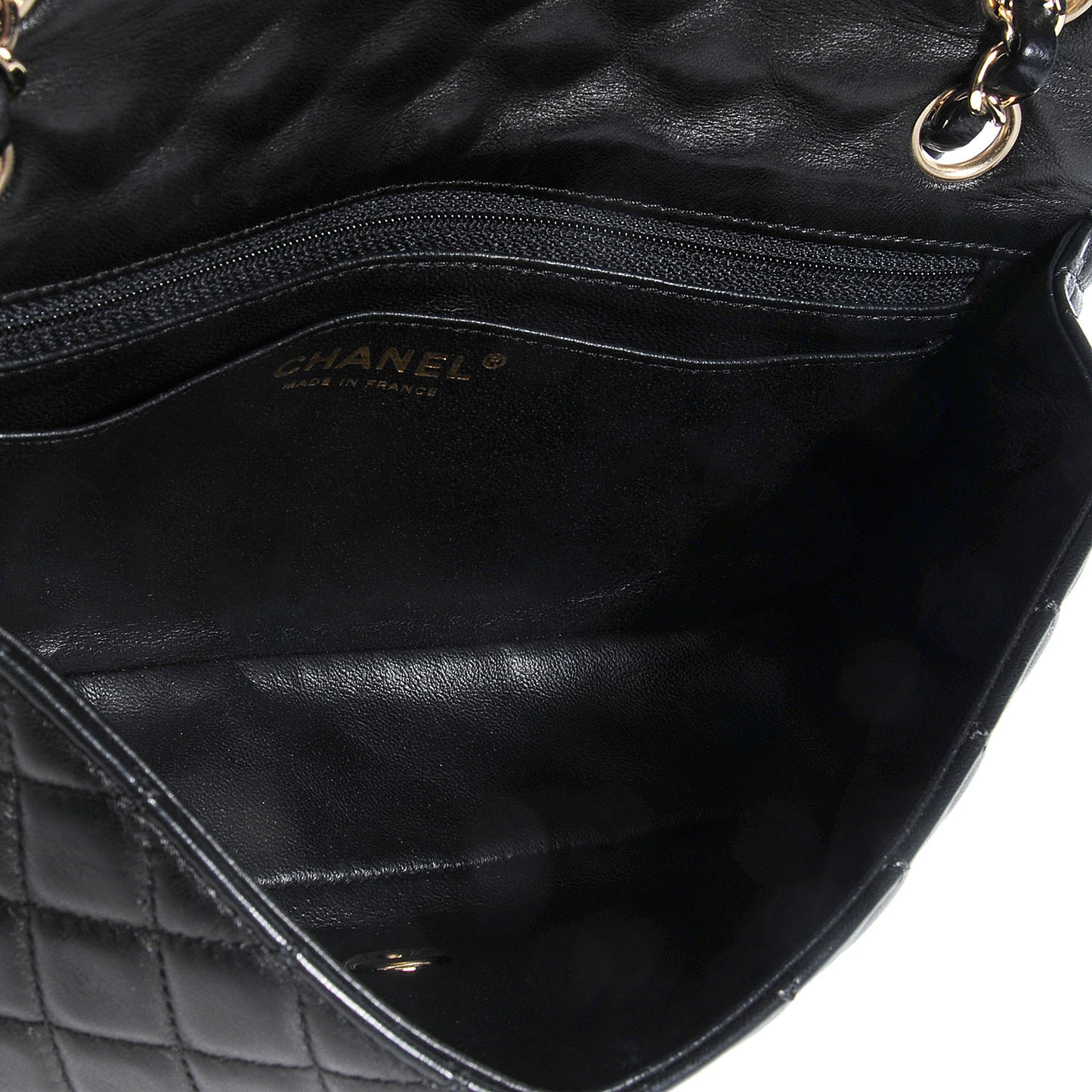 Lambskin Quilted Valentine Charms Medium Single Flap Black