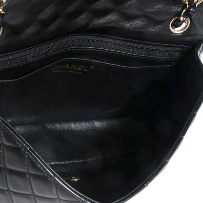 Chanel Lambskin Quilted Valentine Charms Medium Single Flap Black 6 of 8