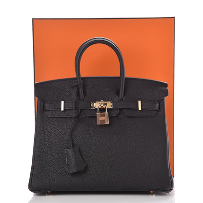 Hermes Togo Birkin 25 Black 37 of 37