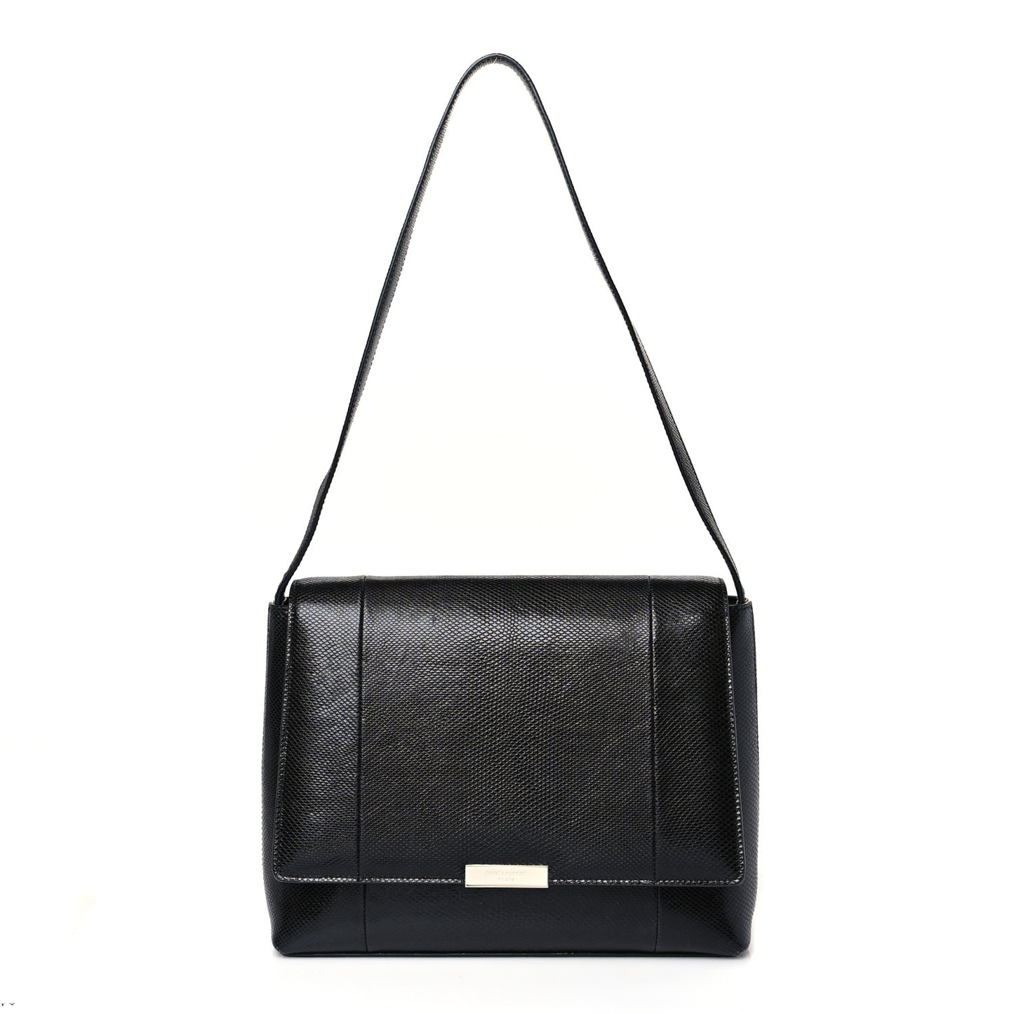 Snakeskin Le 90 Shoulder Bag Black