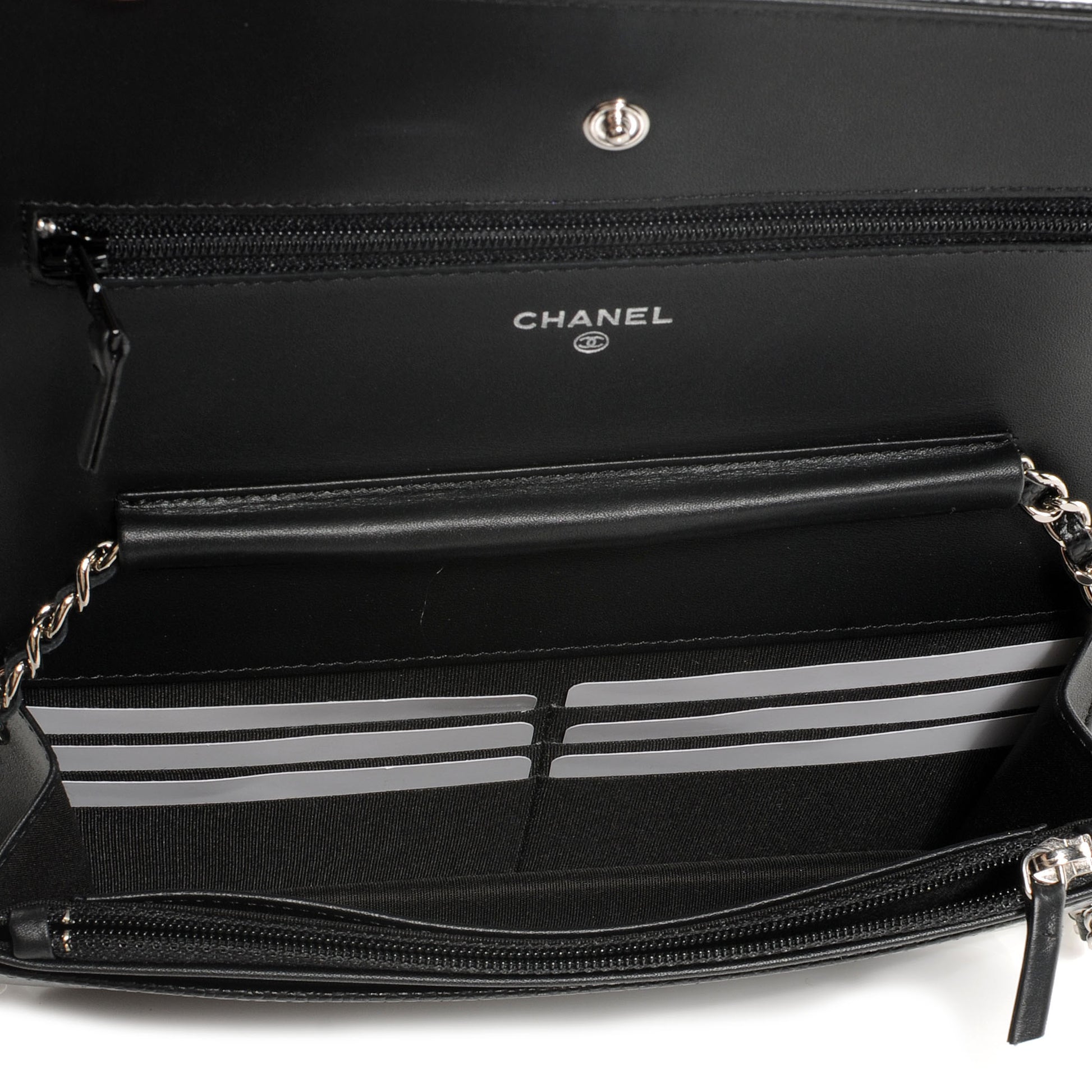 Chanel Caviar Timeless Wallet on Chain WOC Black 6 of 10