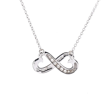 Tiffany 18K White Gold Diamond Paloma Picasso Double Loving Heart Necklace 6 of 6