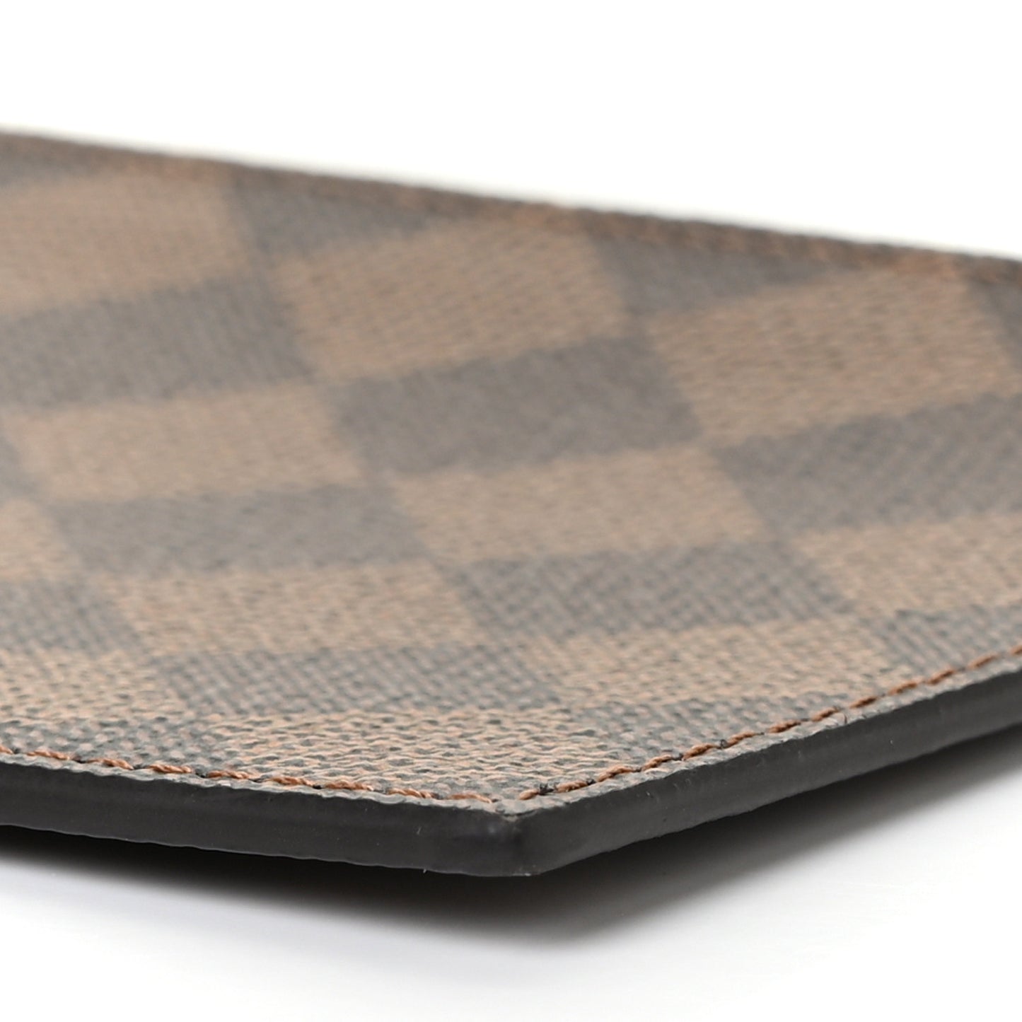 Damier Ebene Studded Felicie Chain Wallet Zippered Insert