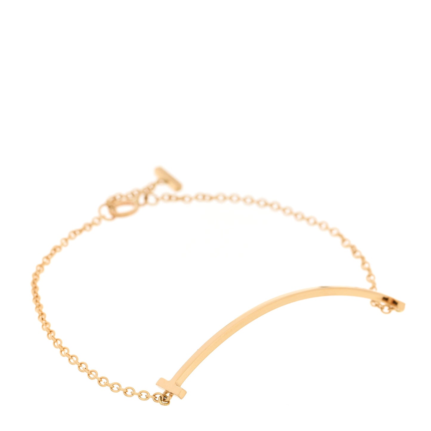 18K Yellow Gold T Smile Bracelet