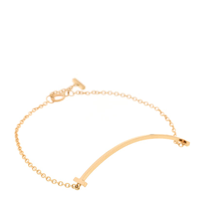 Tiffany 18K Yellow Gold T Smile Bracelet 1 of 5