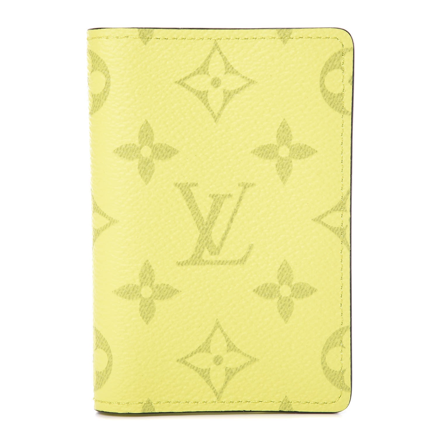 Louis Vuitton Monogram Taiga Pocket Organizer Yellow 1 of 7
