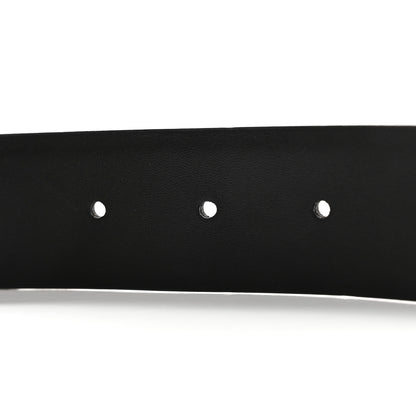 Chanel Calfskin Crystal Pearl CC Belt 85 34 Black Silver 3 of 8