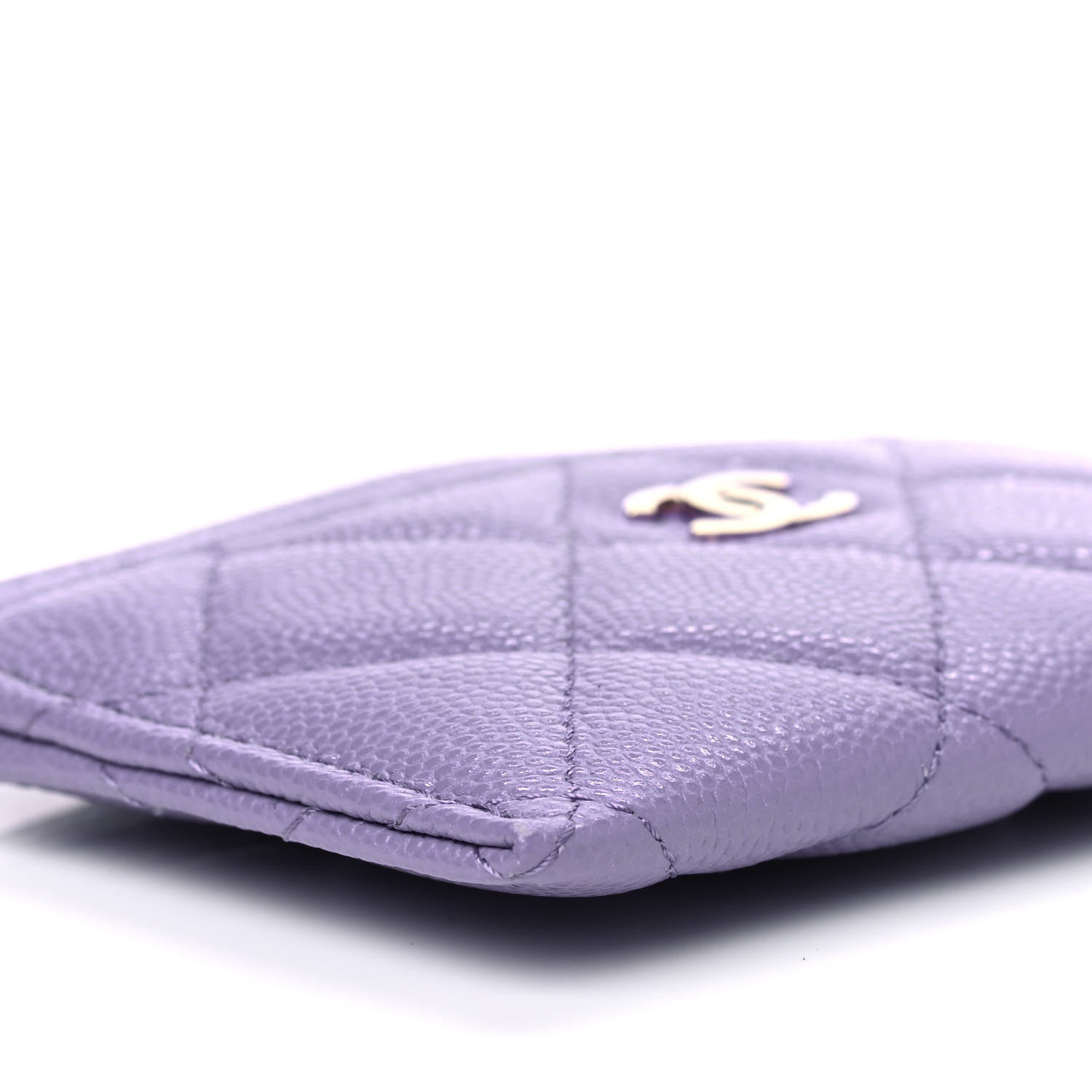 Chanel Caviar Quilted Card Holder Purple 5 of 9