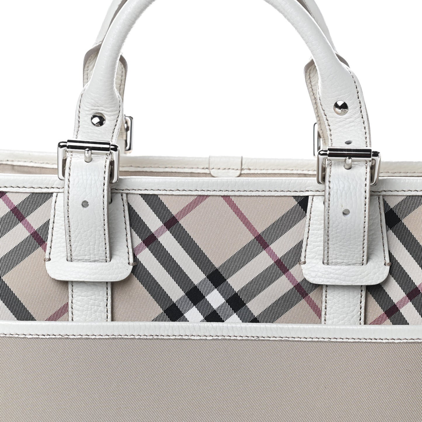 Canvas Nova Check Tote Beige