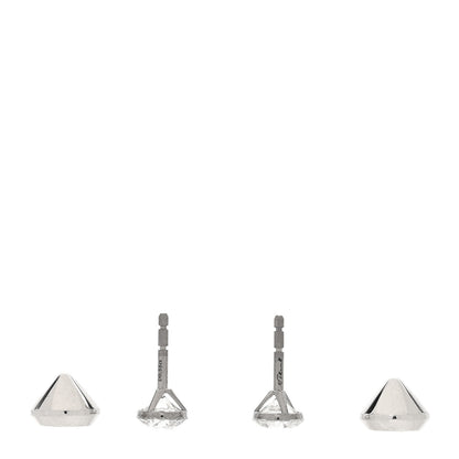 Tiffany X PHARRELL Platinum Metal Diamond 1.17ctw TItan Stud Earrings 3 of 6