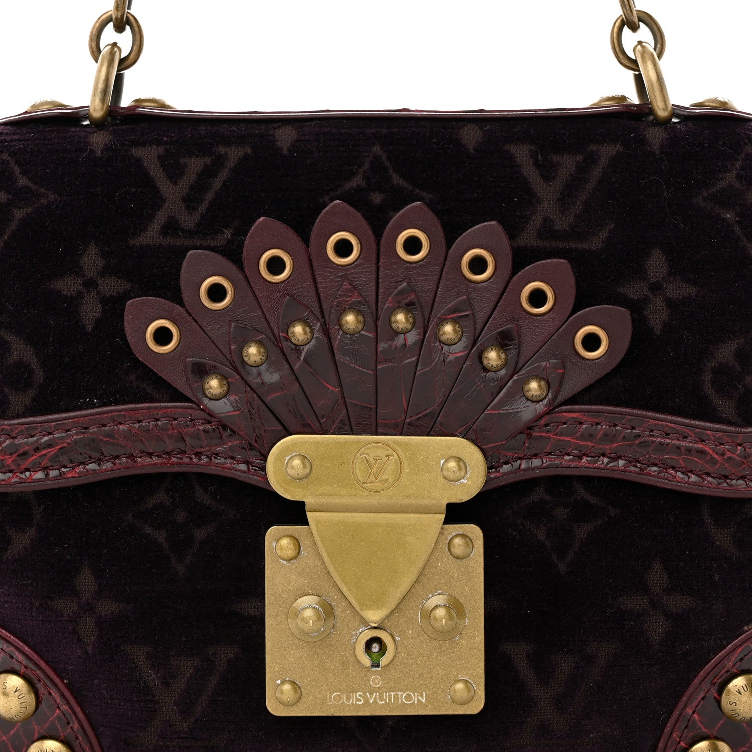 Louis Vuitton Monogram Velours Alligator Irvine 8 of 11