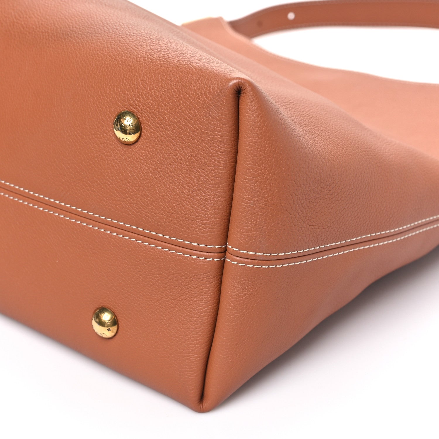 Louis Vuitton Grained Calfskin Low Key Hobo MM Cognac 10 of 10